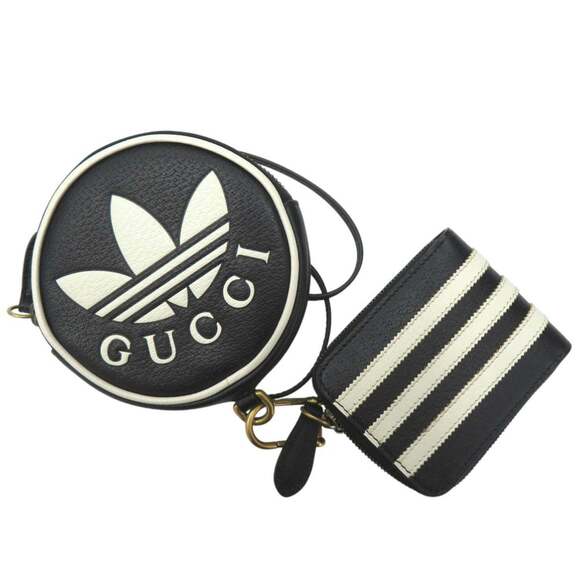 GUCCI Accessories - Unused Gucci x adidas Originals Mini Neck Pouch, Multi-Purpose Wallet/Coin Ca...